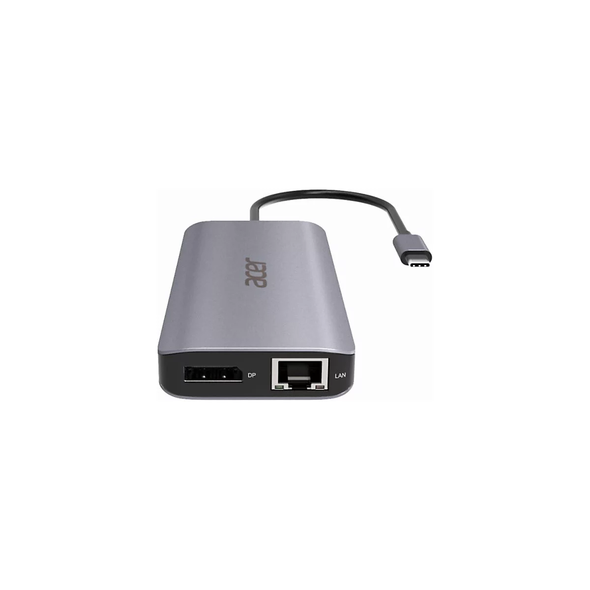 Acer 12-In-1 Type-C Adapter - Dockingstation - USB-C - 2 x HDMI, DP - 1GbE - für Chromebook 51X; Extensa 15; Predator Helios 300; Predator Triton 300; TravelMate Spin B3