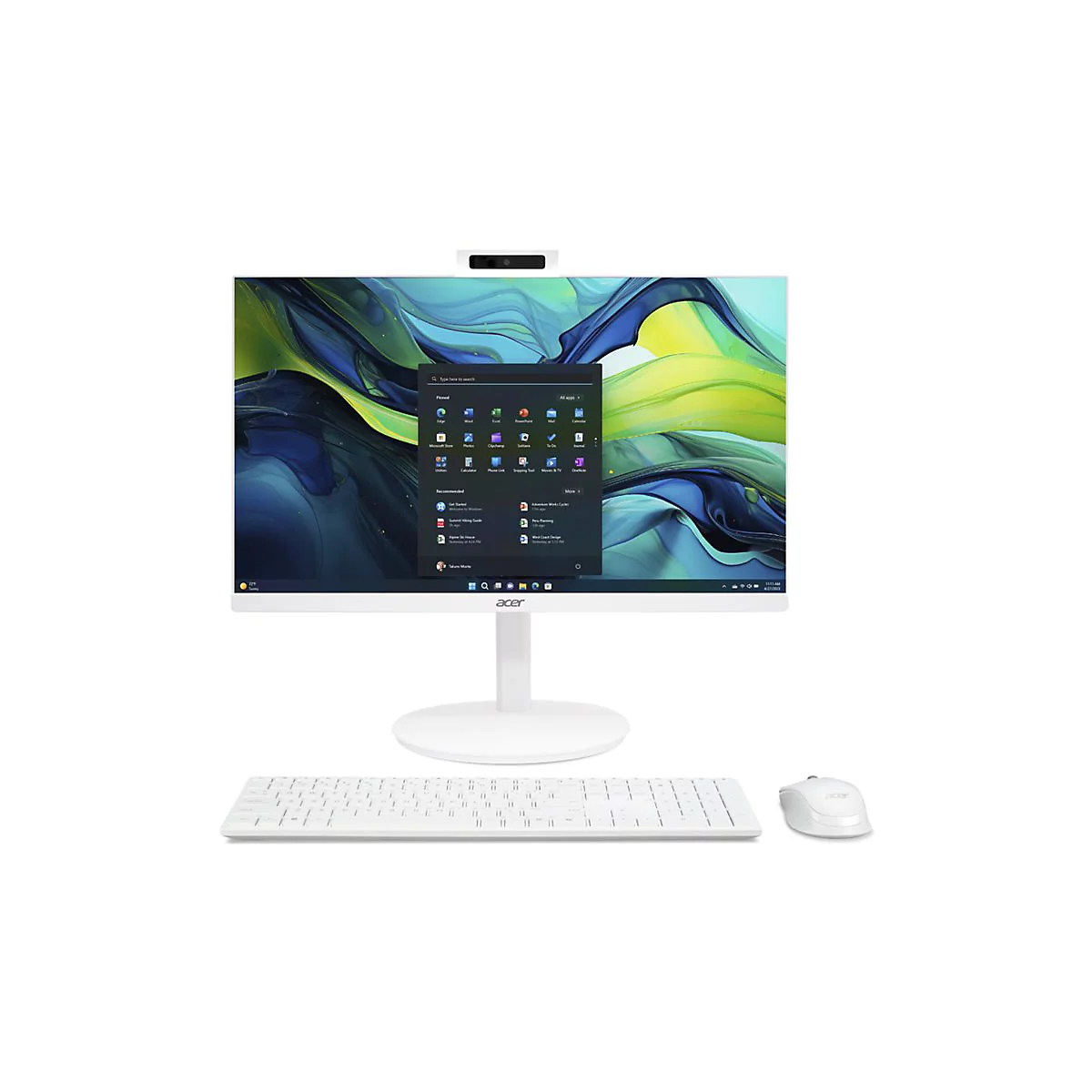 Acer Aspire C 27 C27-1E13U5UNH - All-in-One (Komplettlösung) - Core i5 i5-1334U / 1.3 GHz - RAM 16 GB - SSD 512 GB - Intel Iris Xe Grafikkarte