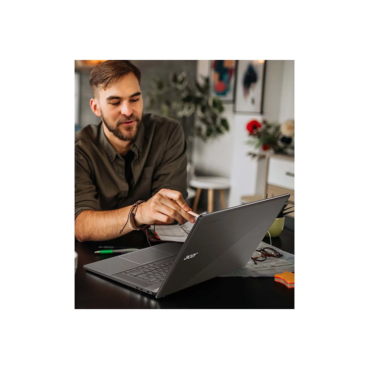 Acer Chromebook Plus 515 CB515-2HT - Intel Core i3 i3-1315U / 1.2 GHz - Chrome OS - UHD Graphics - 8 GB RAM - 256 GB SSD