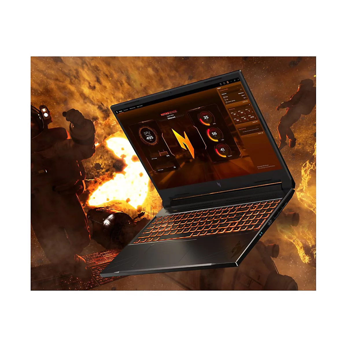 Acer Nitro V 16 ANV16-41 - AMD Ryzen 7 8845HS / 3.8 GHz - Win 11 Home - GeForce RTX 4060 - 32 GB RAM - 1.024 TB SSD NVMe