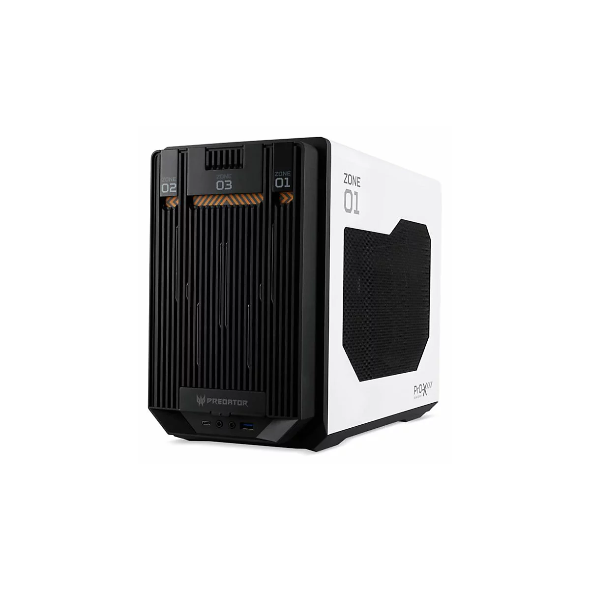 Acer Predator MI900 - Mini-ITX - Seitenteil mit Fenster - keine Spannungsversorgung - weiß - USB/Audio