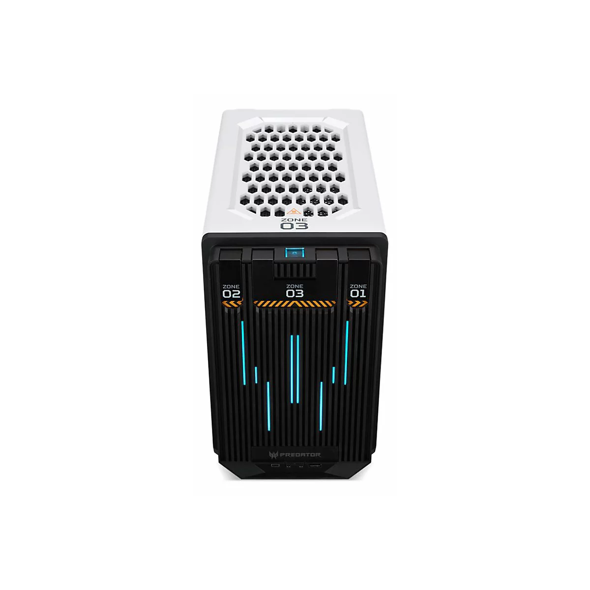 Acer Predator MI900 - Mini-ITX - Seitenteil mit Fenster - keine Spannungsversorgung - weiß - USB/Audio