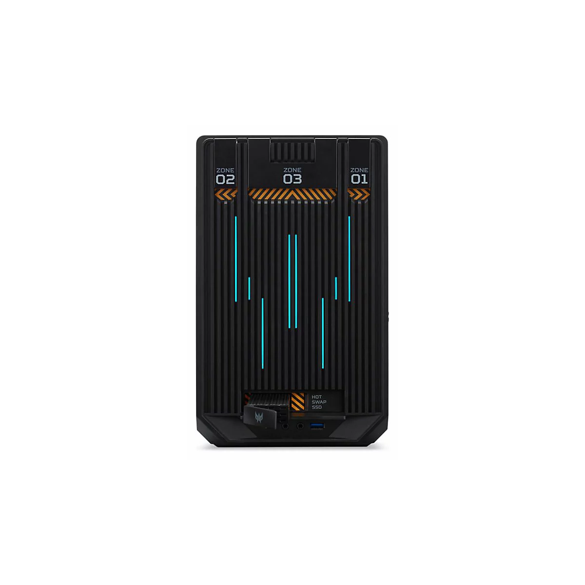 Acer Predator MI900 - Mini-ITX - Seitenteil mit Fenster - keine Spannungsversorgung - weiß - USB/Audio