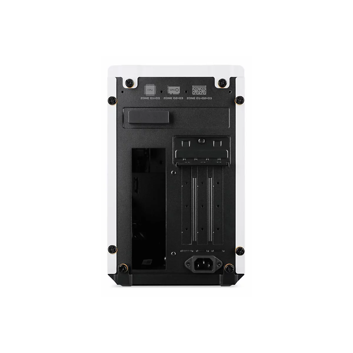 Acer Predator MI900 - Mini-ITX - Seitenteil mit Fenster - keine Spannungsversorgung - weiß - USB/Audio