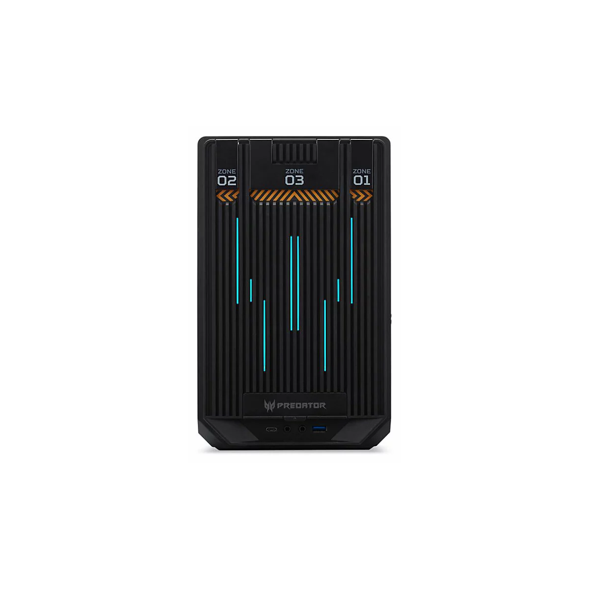 Acer Predator MI900 - Mini-ITX - Seitenteil mit Fenster - keine Spannungsversorgung - weiß - USB/Audio