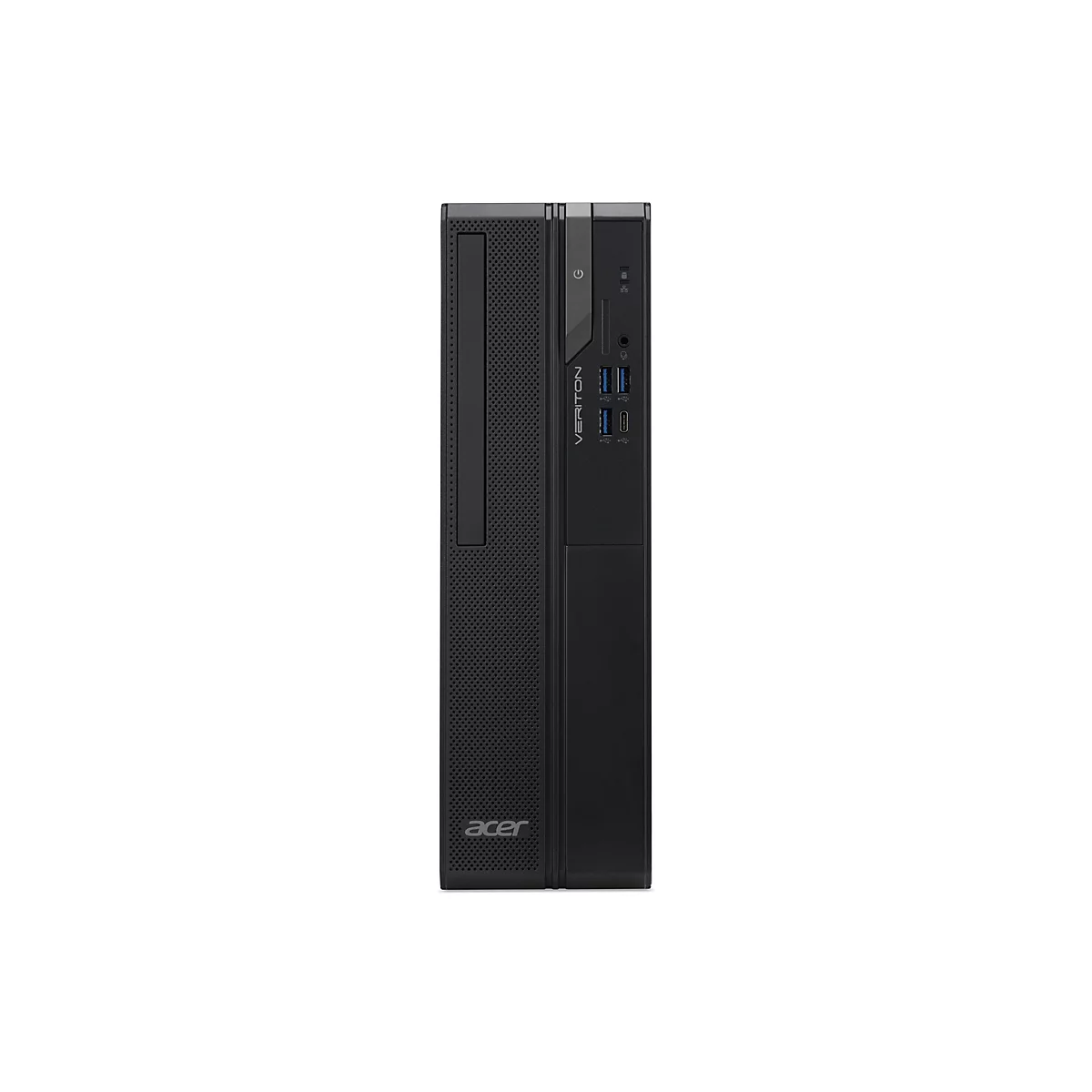 Schwarzer Acer-PC im Hochformat, Acer-Logo unten.