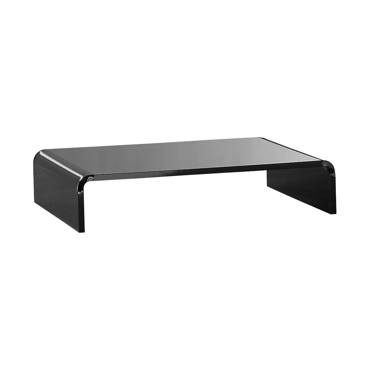 Acryl-Medienträger U-Form, 350 x 230 x 70 mm, schwarz