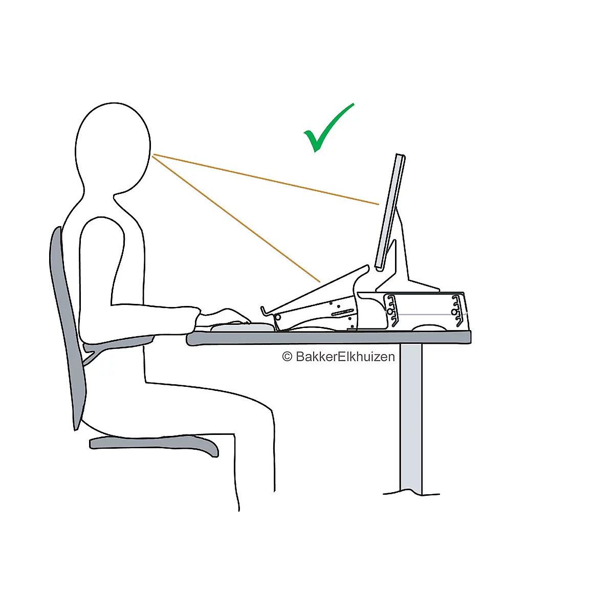 Acryl-monitorstandaard Q-riser 130, helder