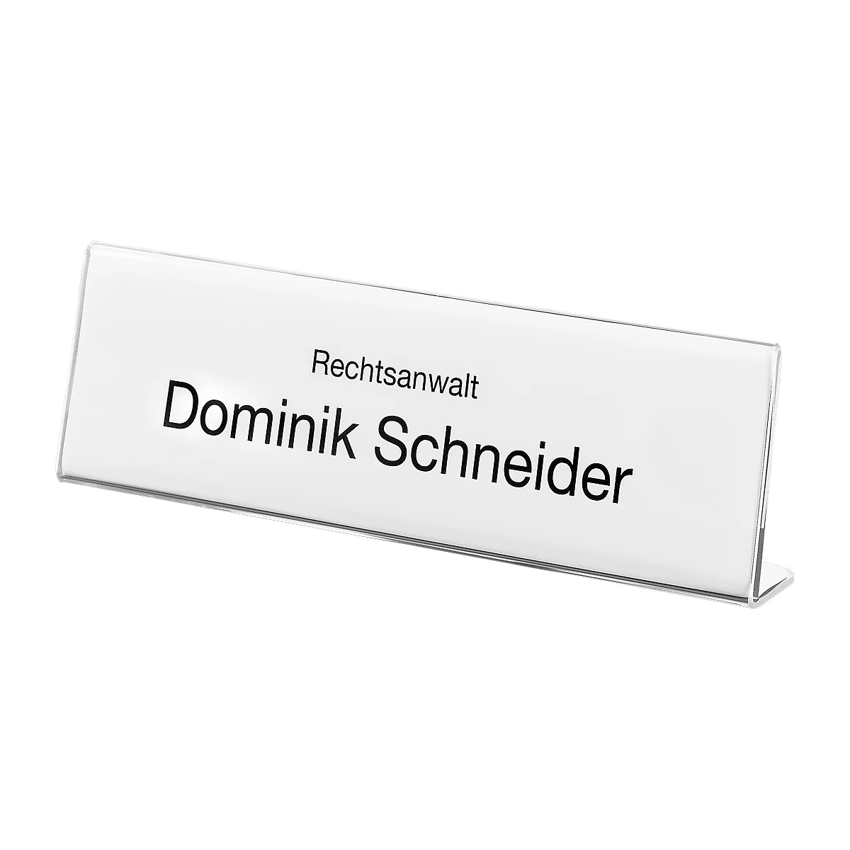 Acryl-Tischnamenschilder, 61x210 mm, 24 St.