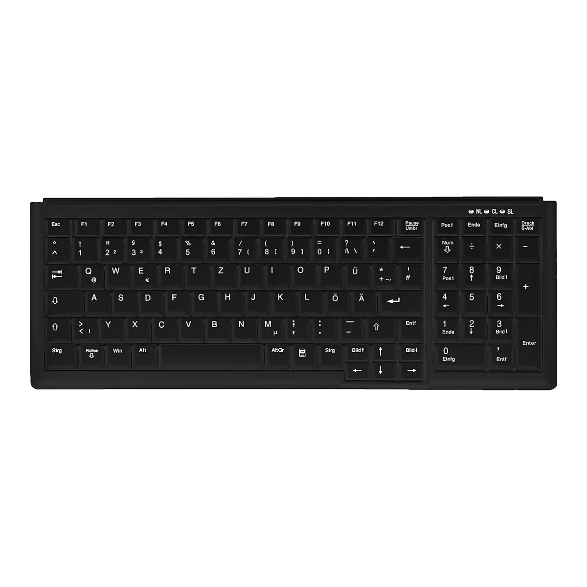 Active Key AK-7000 - Tastatur - USB - Deutsch - Schwarz