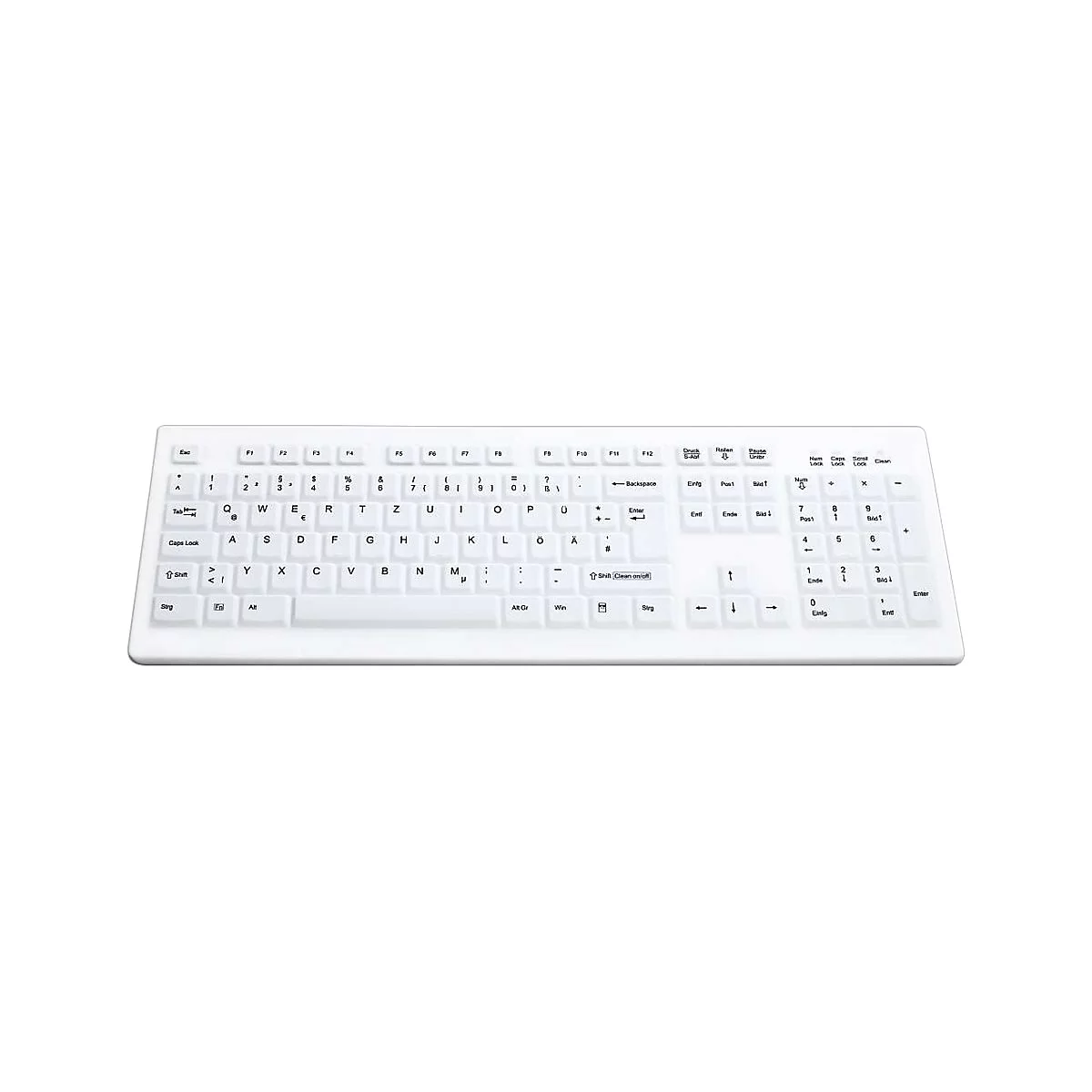 Active Key AK-C8100F - Tastatur - Deutsch - weiß