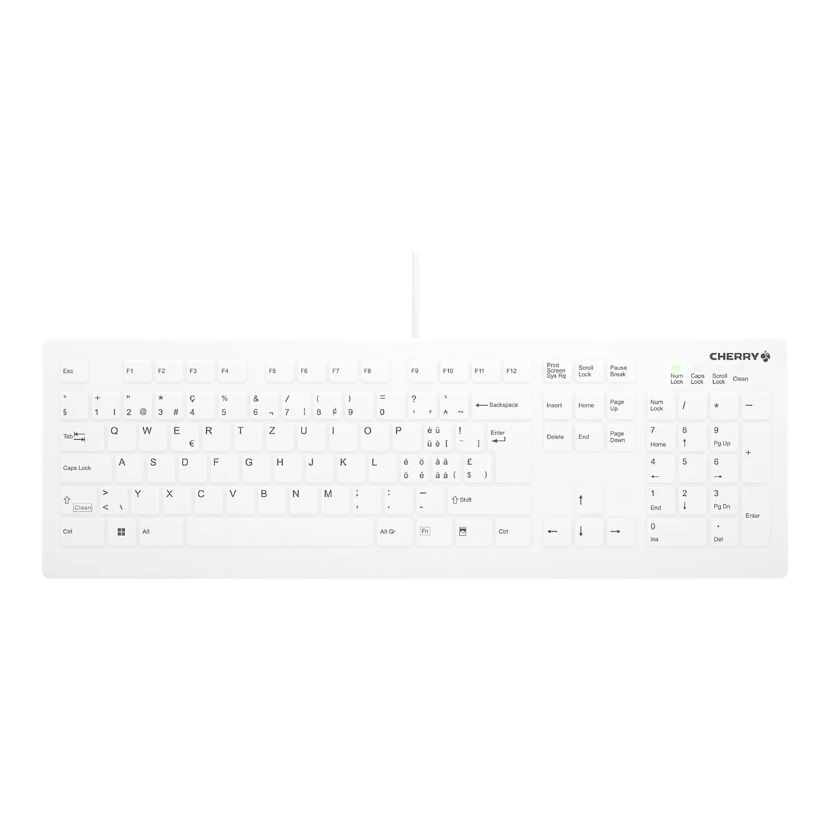 Active Key AK-C8112 - Tastatur - medizinisch - 100% - full size - waschbar