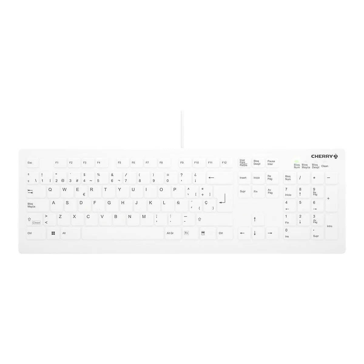 Active Key AK-C8112 - Tastatur - medizinisch - 100% - full size - waschbar