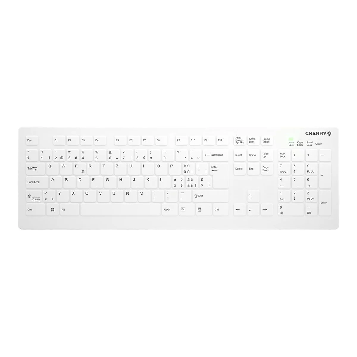 Active Key AK-C8112 - Tastatur - medizinisch - full size - waschbar - kabellos