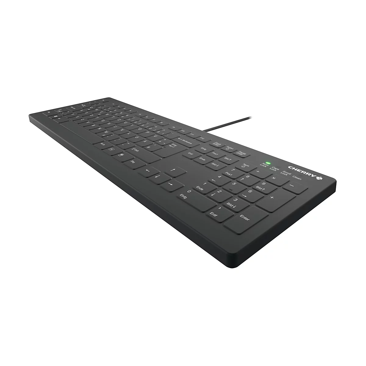 Active Key AK-C8112 - Tastatur - Wischdesinfektion, flaches Tastenprofil - 100% - full size - waschbar