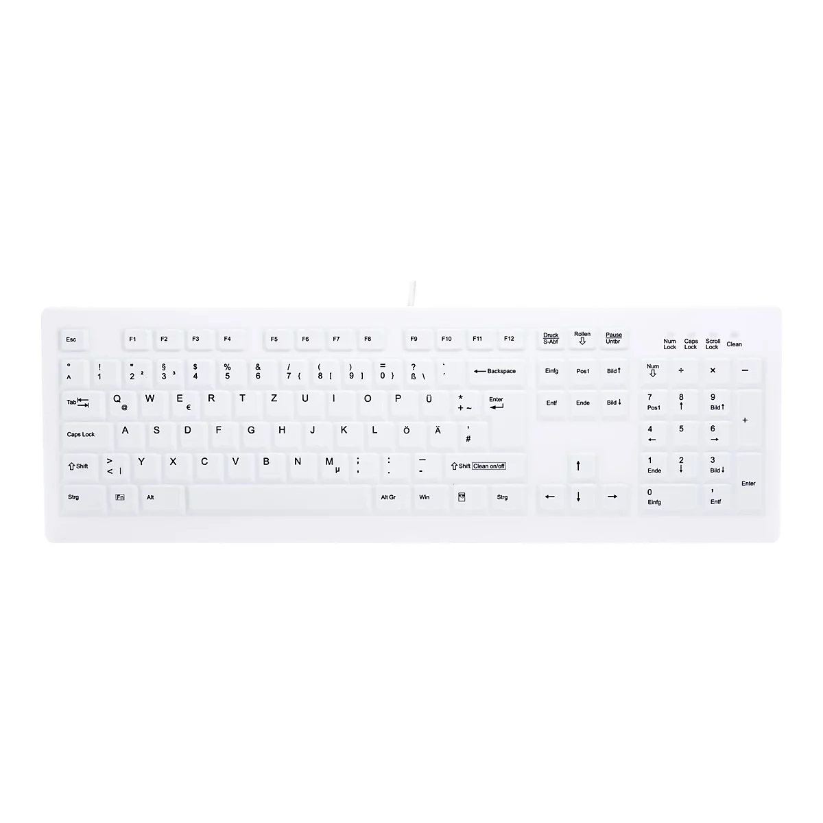 Active Key MedicalKey AK-C8100 Sanitizable - Tastatur - Deutsch - weiß