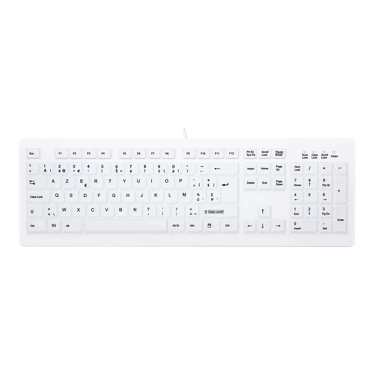 Active Key MedicalKey AK-C8100 Sanitizable - Tastatur - USB - USA - weiß