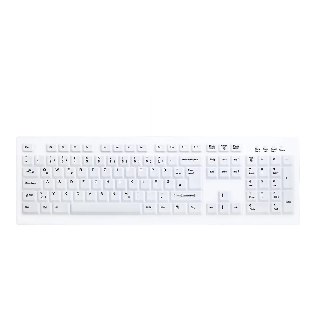 Active Key MedicalKey AK-C8100 - Tastatur - USB - Schweiz - weiß