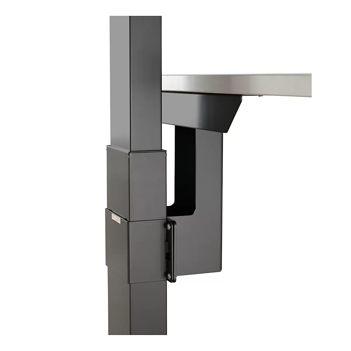 Adaptateur Ergo-T 2.0 pour relier les tables manuelles et électriques, anthracite