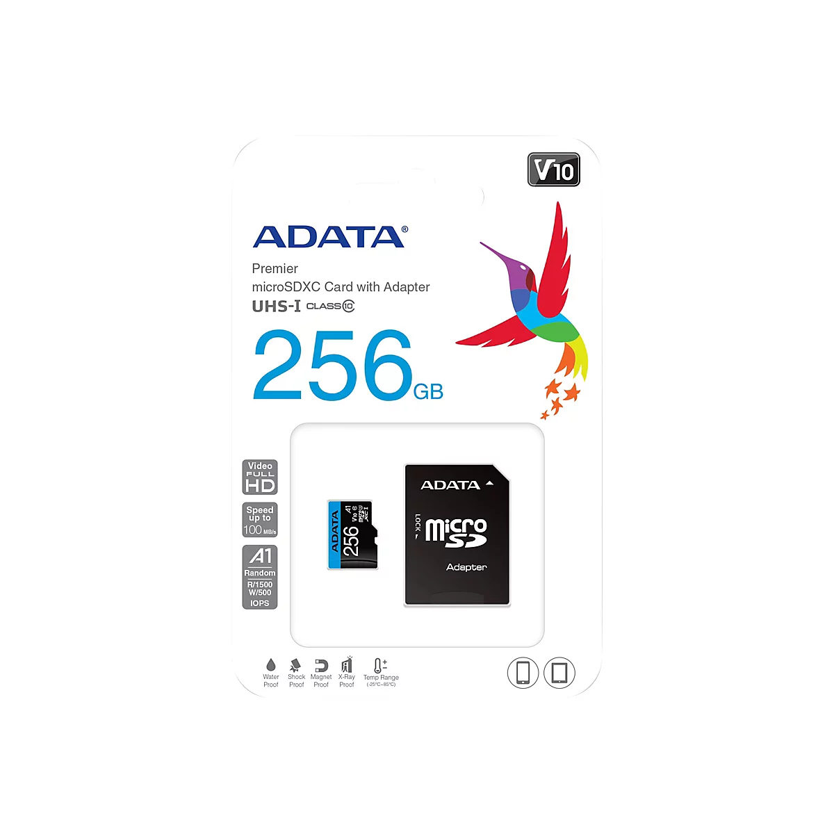 ADATA Premier - Flash-Speicherkarte - 256 GB - microSDXC UHS-I