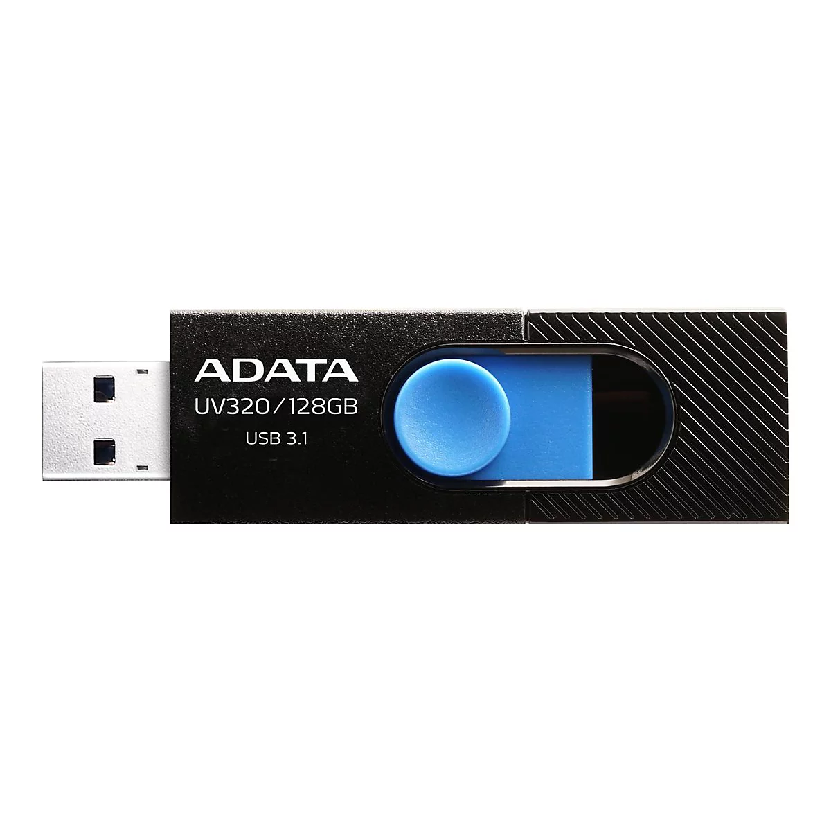 ADATA UV320 - USB-Flash-Laufwerk - 64 GB - USB 3.1 - Schwarz/Blau