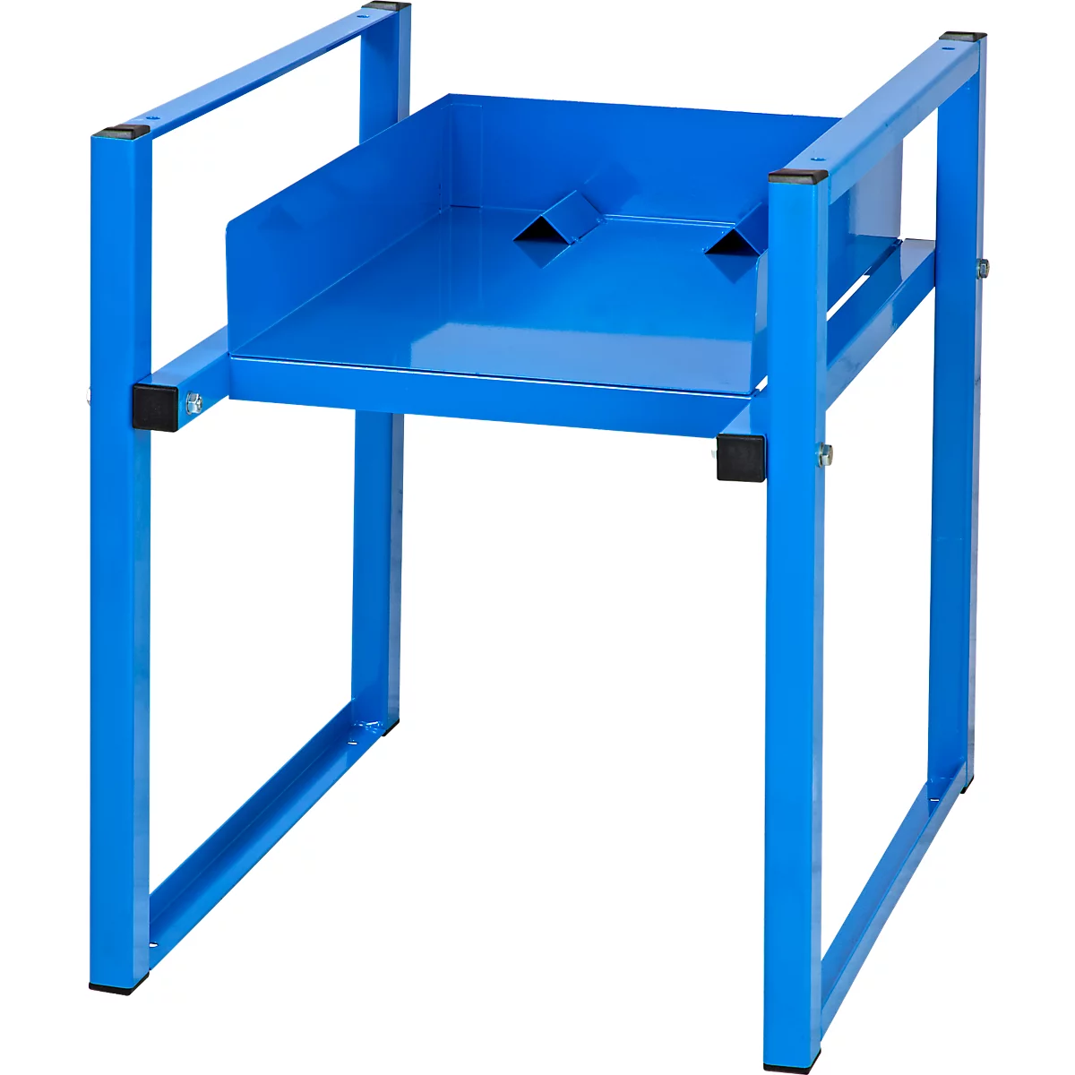 ADB Rayonnage pour fûts, pour fûts de 30 et 60 litres, H 580 x L 465 x P 640 mm, bleu clair RAL 5012