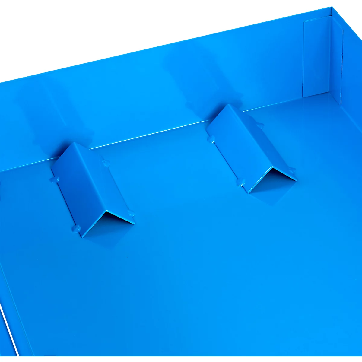 ADB Rayonnage pour fûts, pour fûts de 30 et 60 litres, H 580 x L 465 x P 640 mm, bleu clair RAL 5012