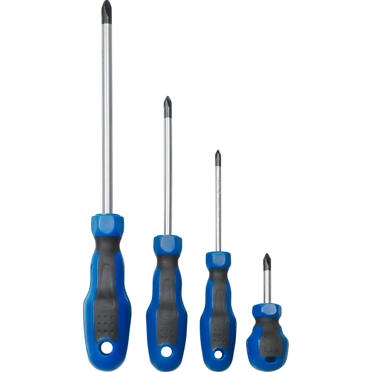ADB schroevendraaierset, 9-delig, sleuf en kruiskop, incl. schuimrubberen inzet, L 400 x B 190 x H 35 mm