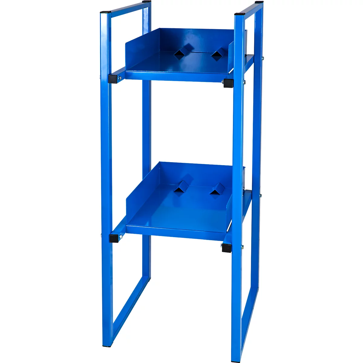ADB Vatenrek, voor 2x 30/60 liter vaten, H 1200 x B 470 x D 650 mm, lichtblauw RAL 5012