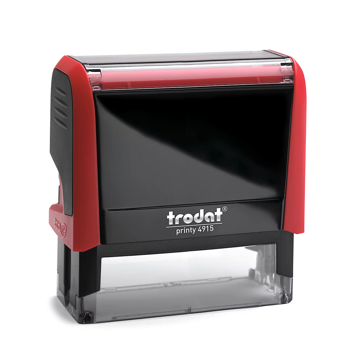 A red and black Trodat Printy 4915 stamp on a white background.