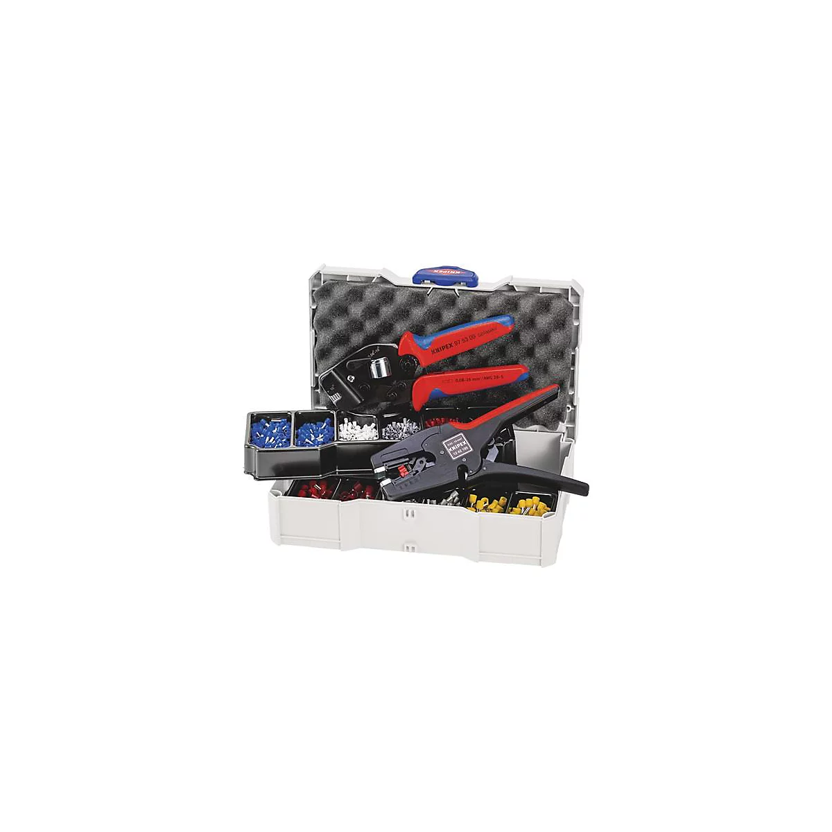 Aderendhülsensortiment 1252tlg.0,50-10,00mm2 Crimpzange 195