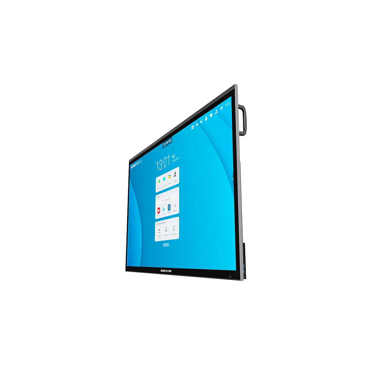 ADVANTOUCH PRO 3 business monitor, 86', IPS-paneel, 3840 x 2160 px, 4K UHD, 8 microfoons, 2 x 8 W/2 x 18 W, HDMI/USB/LAN/WiFi, zwart