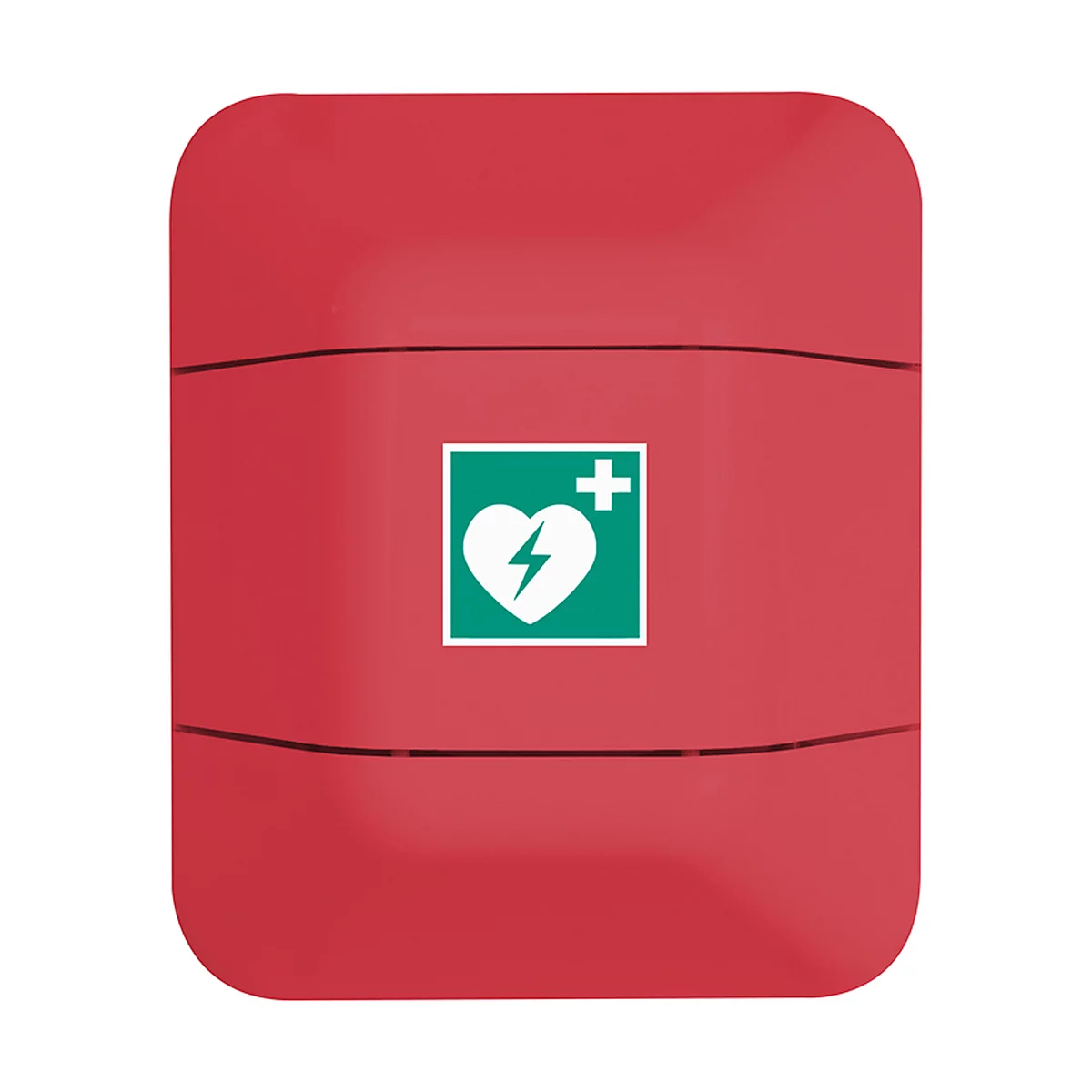 AED-kast, B 434 x D 225 x H 528 mm, rood