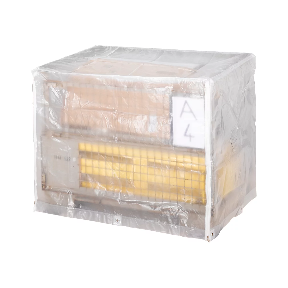 Afdekhoes met 2 ritssluitingen, transparant