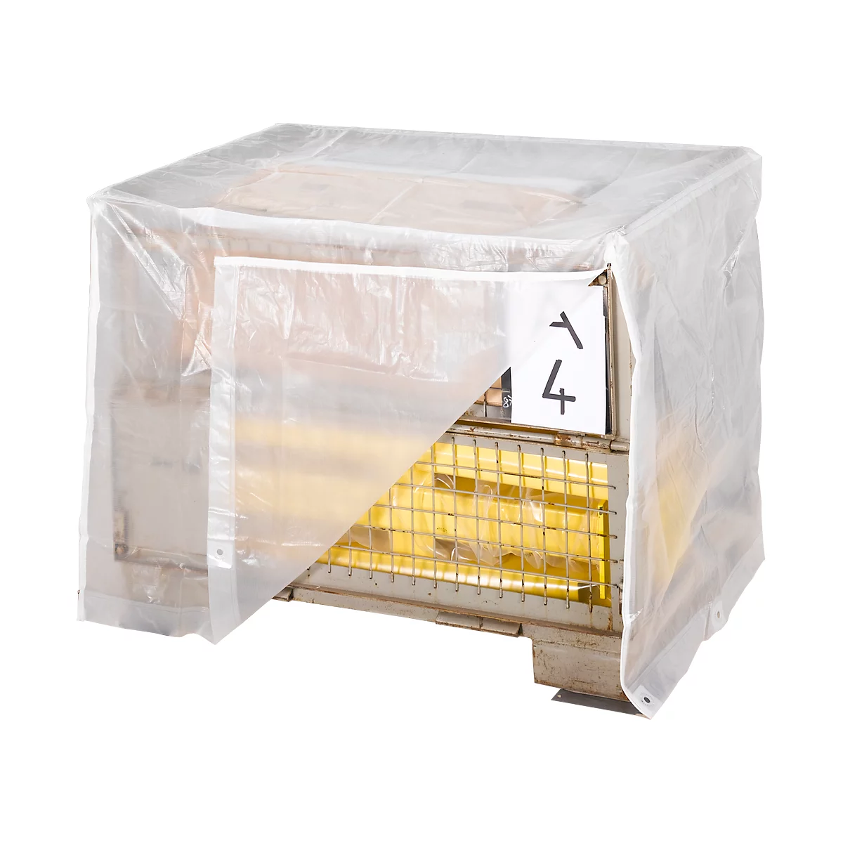 Afdekhoes met 2 ritssluitingen, transparant