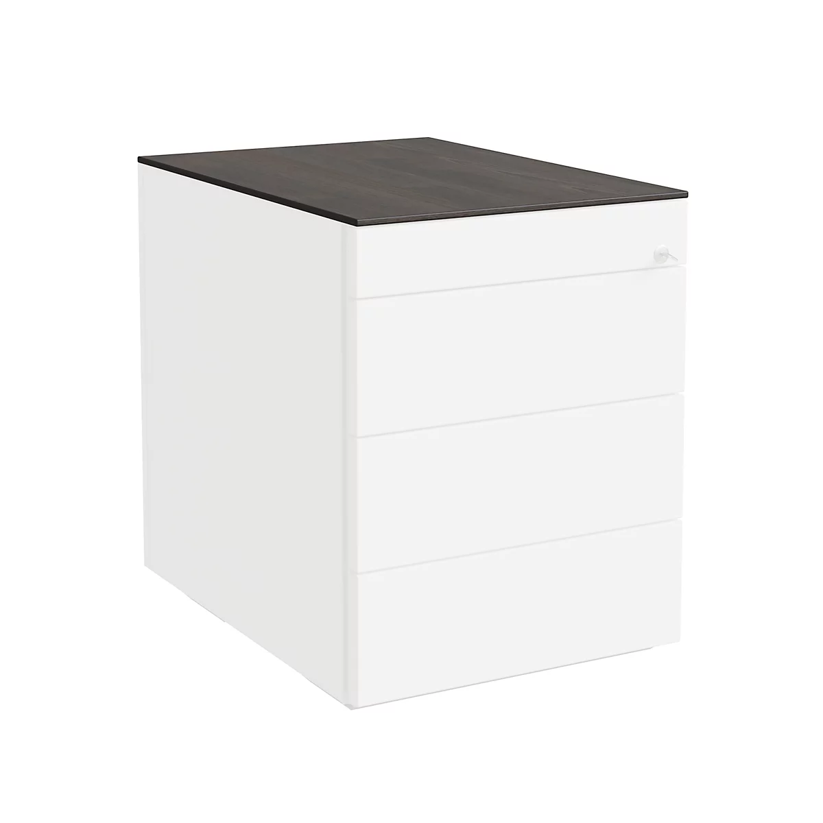 Afdekplaat SOLUS PLAY, voor verrijdbare en vaste ladeblokken, B 430 x D 600 mm, moeraseik