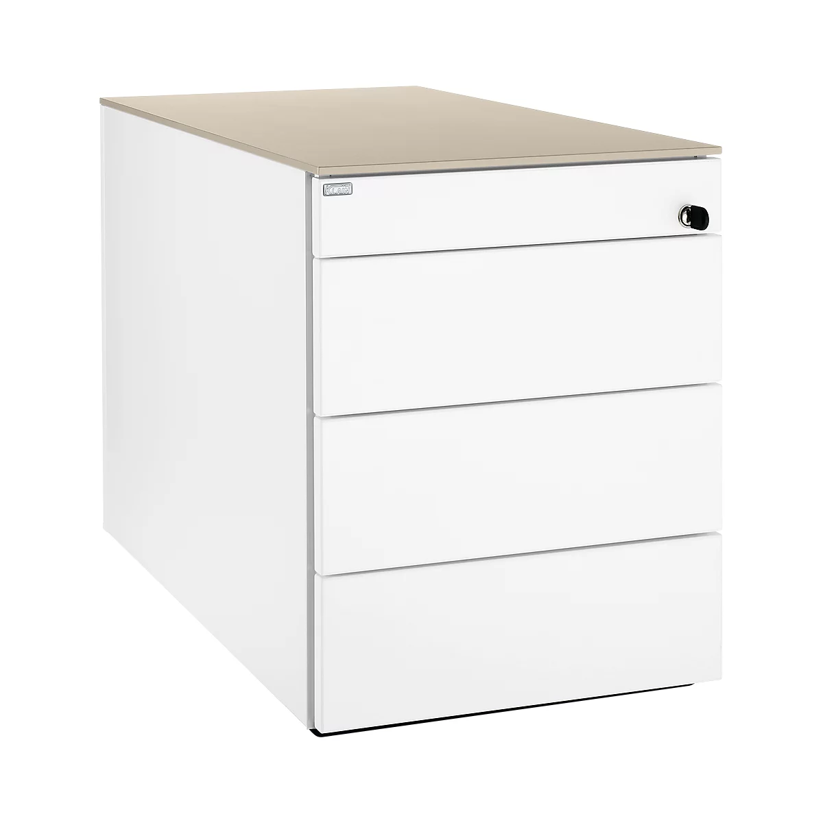 Afdekplaat SOLUS PLAY, voor verrijdbare en vaste ladeblokken, B 430 x D 777 mm, stone grey