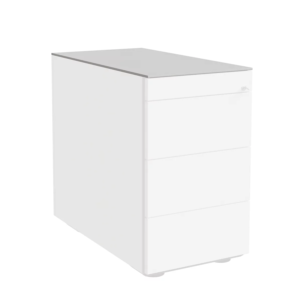 Afdekplaat SOLUS PLAY, voor verrijdbare en vaste ladeblokken, B 430 x D 800 mm, wit