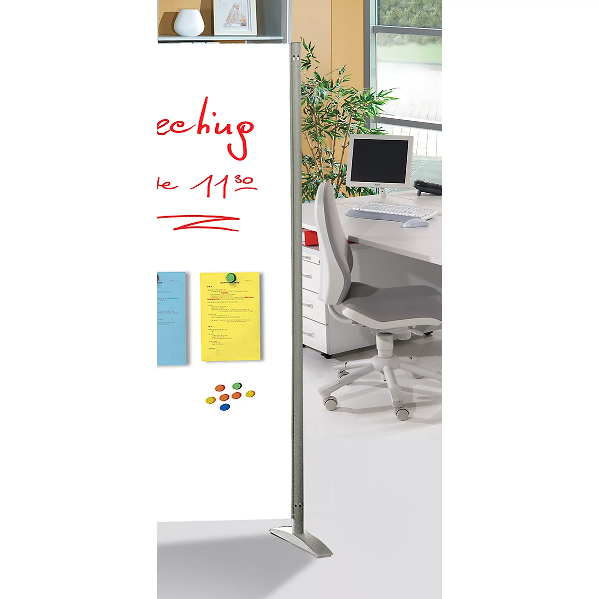 Afsluitzuil voor scheidingswand Metropol, H 1750 mm