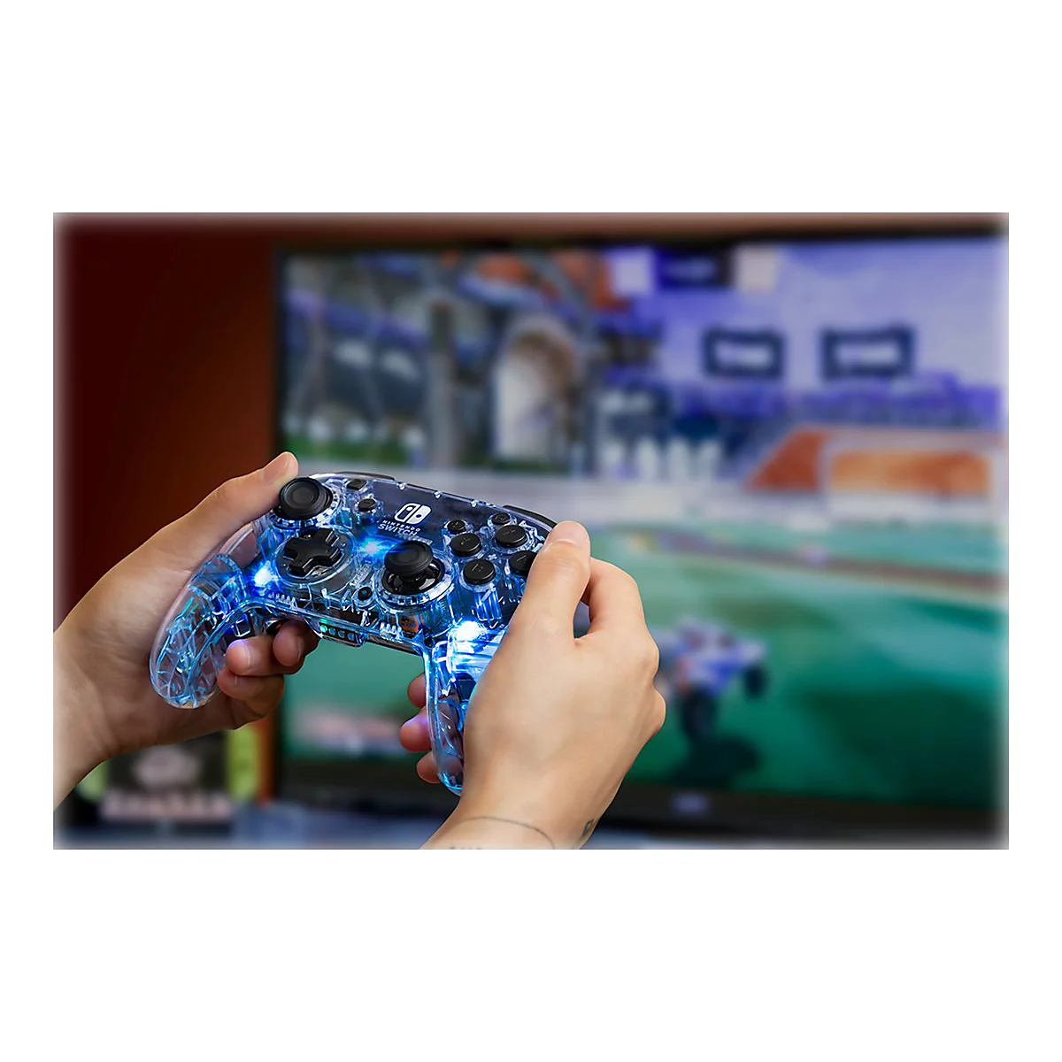 Afterglow Wireless Deluxe Controller - Game Pad - kabellos - klar - für Nintendo Switch