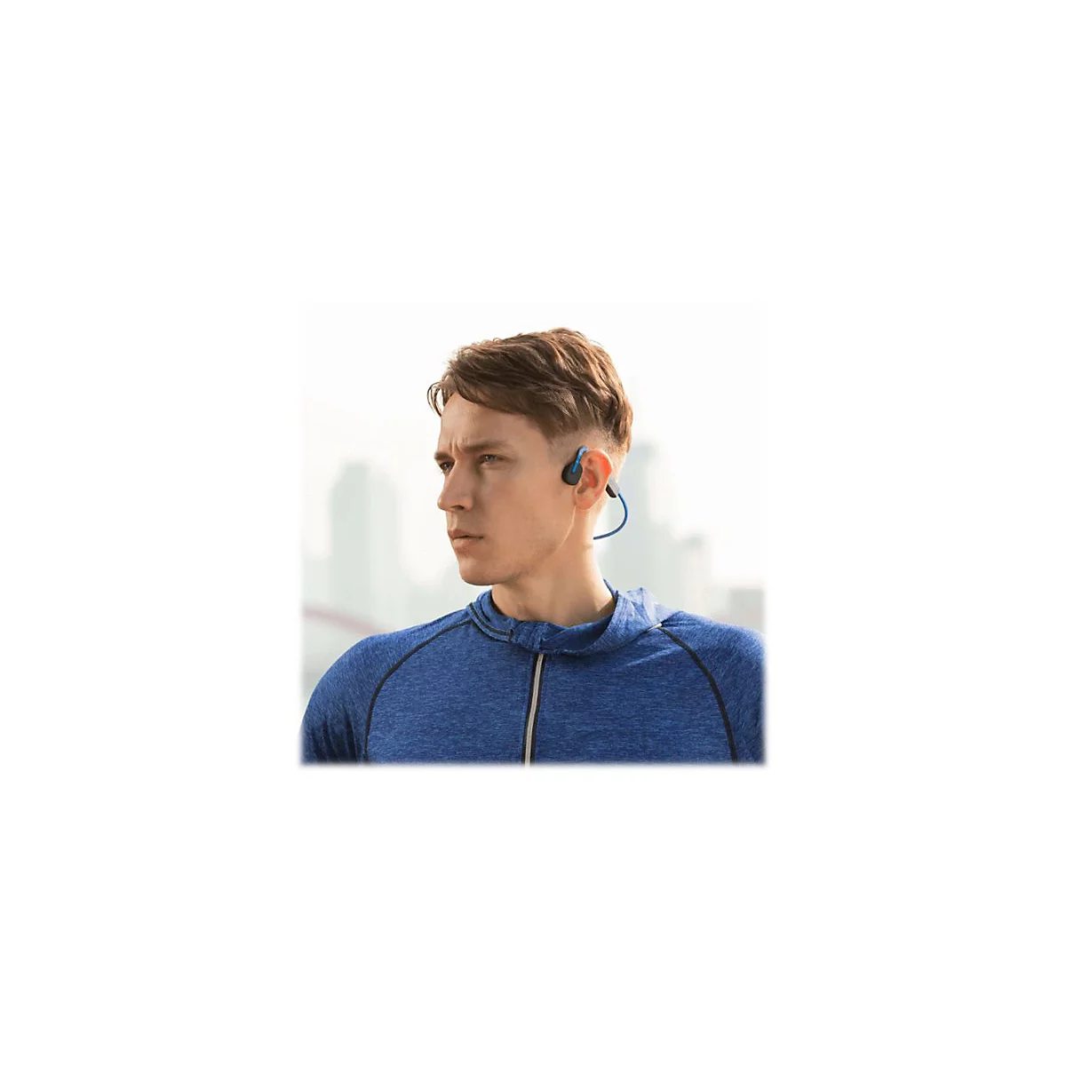 AfterShokz OpenMove - Kopfhörer mit Mikrofon - offenes Ohr - hinter dem Nacken angebracht - Bluetooth - kabellos