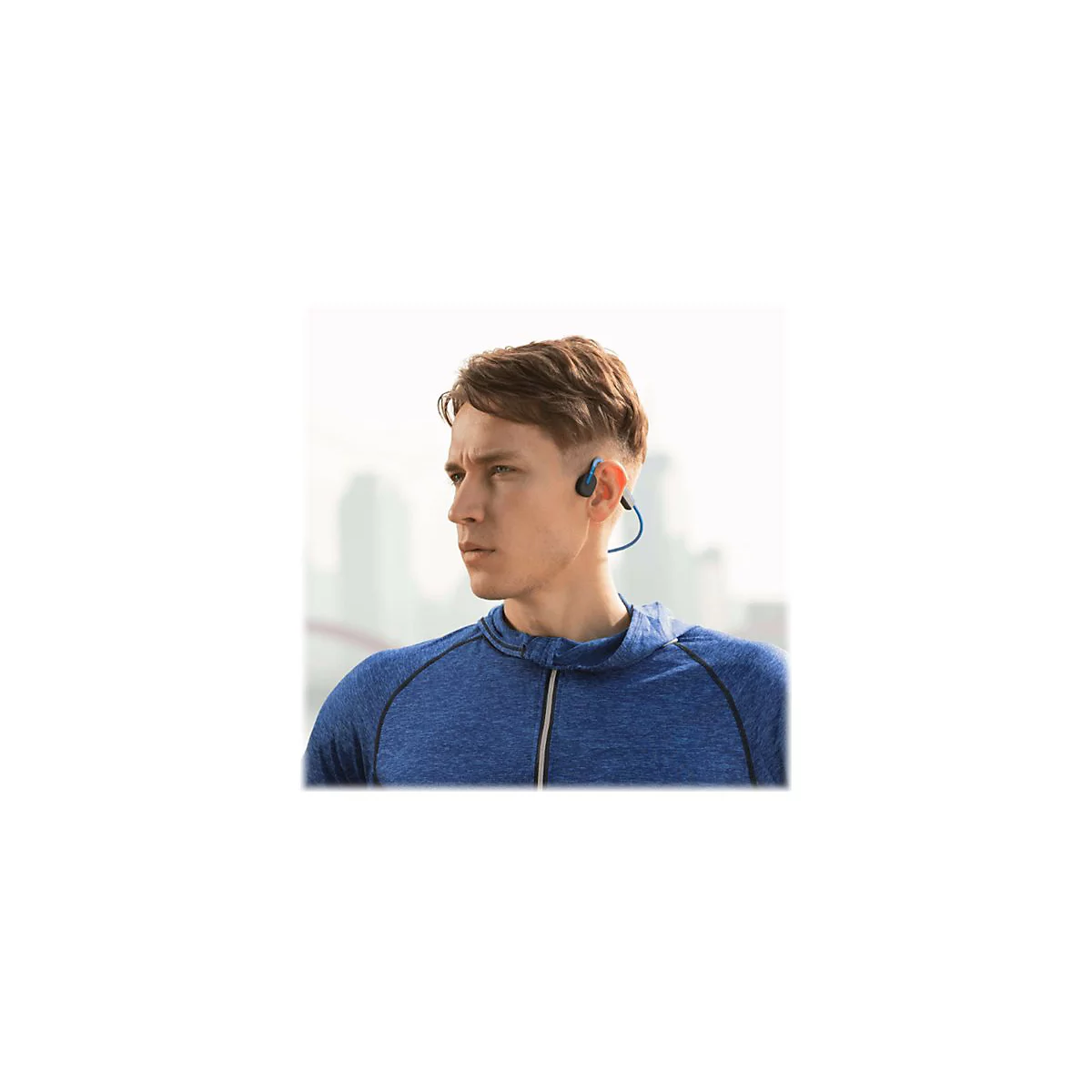 AfterShokz OpenMove - Kopfhörer mit Mikrofon - offenes Ohr - hinter dem Nacken angebracht - Bluetooth - kabellos