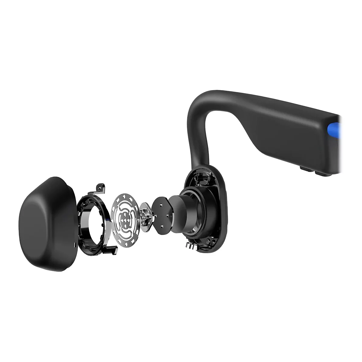 AfterShokz OpenMove - Kopfhörer mit Mikrofon - offenes Ohr - hinter dem Nacken angebracht - Bluetooth - kabellos