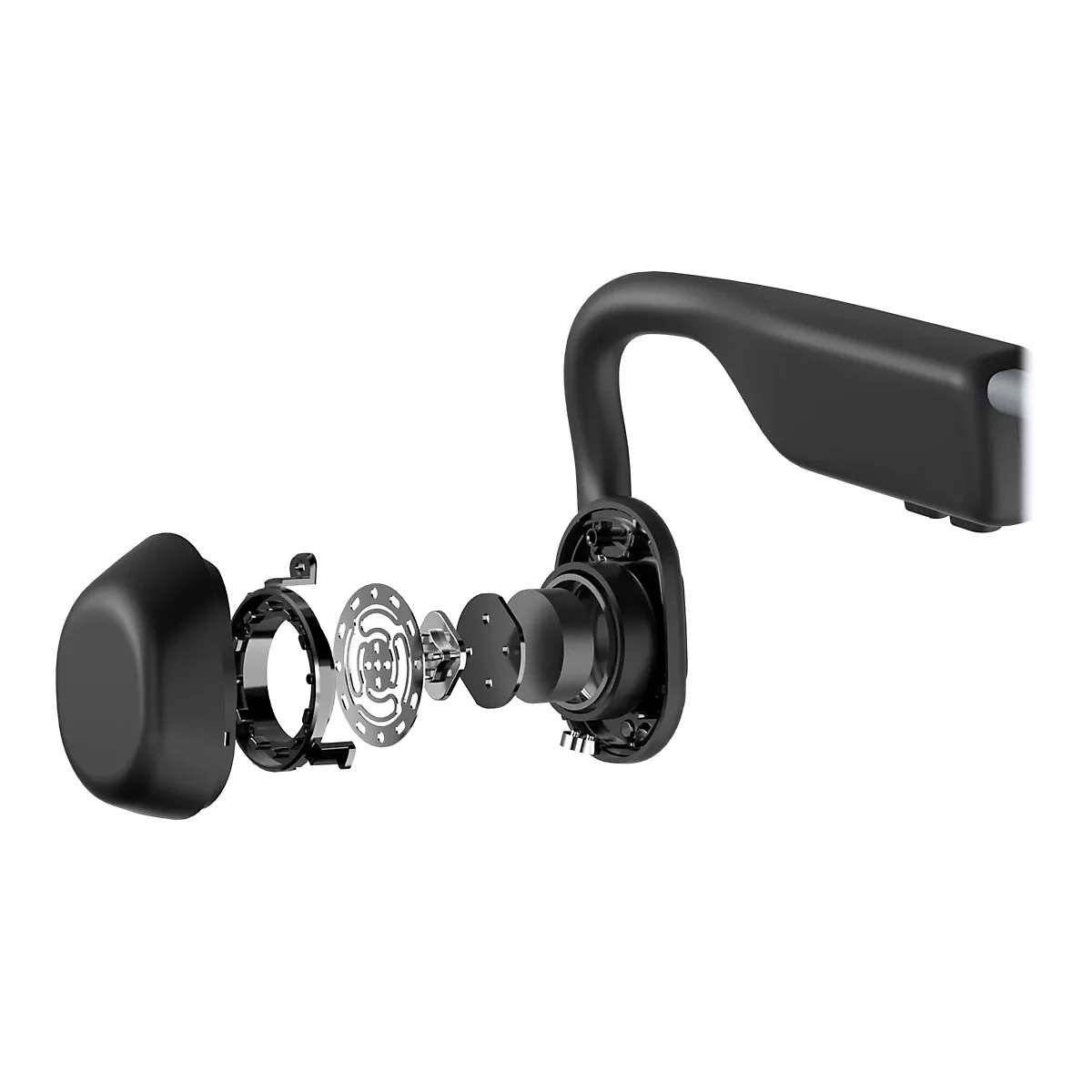 AfterShokz OpenMove - Kopfhörer mit Mikrofon - offenes Ohr - hinter dem Nacken angebracht - Bluetooth - kabellos
