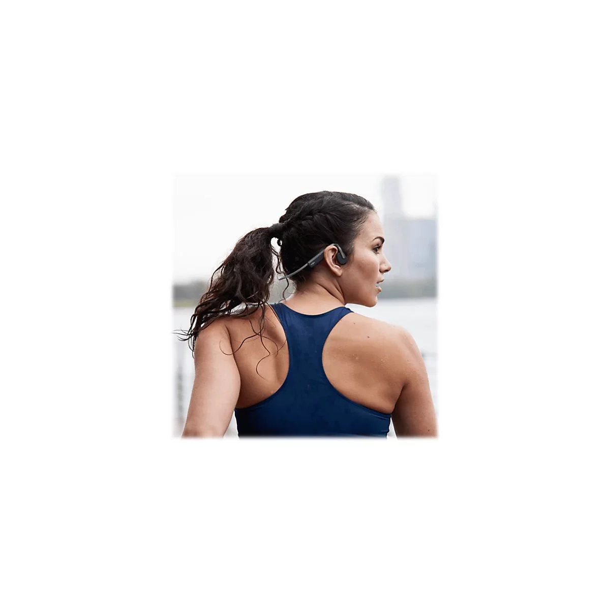 AfterShokz OpenMove - Kopfhörer mit Mikrofon - offenes Ohr - hinter dem Nacken angebracht - Bluetooth - kabellos