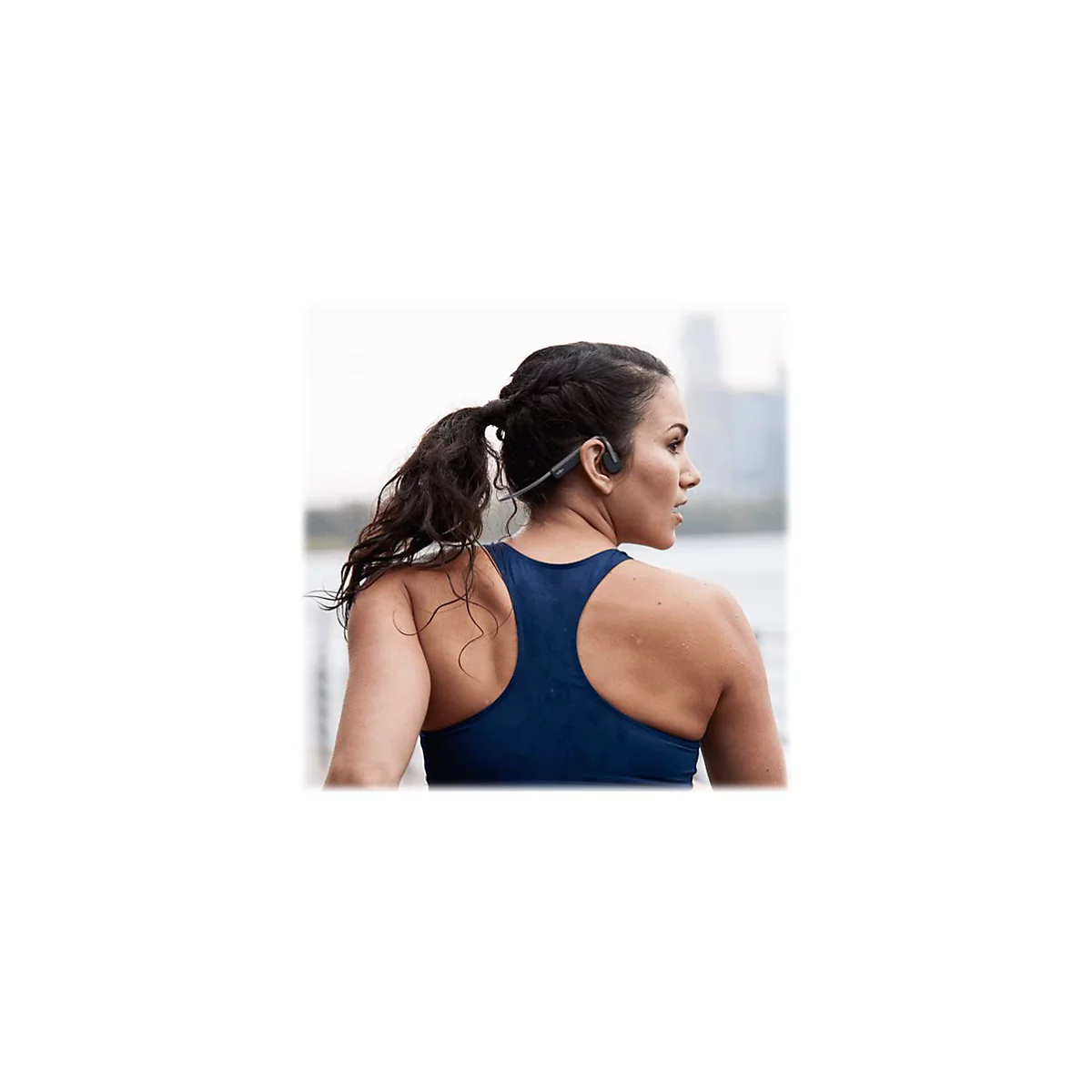 AfterShokz OpenMove - Kopfhörer mit Mikrofon - offenes Ohr - hinter dem Nacken angebracht - Bluetooth - kabellos