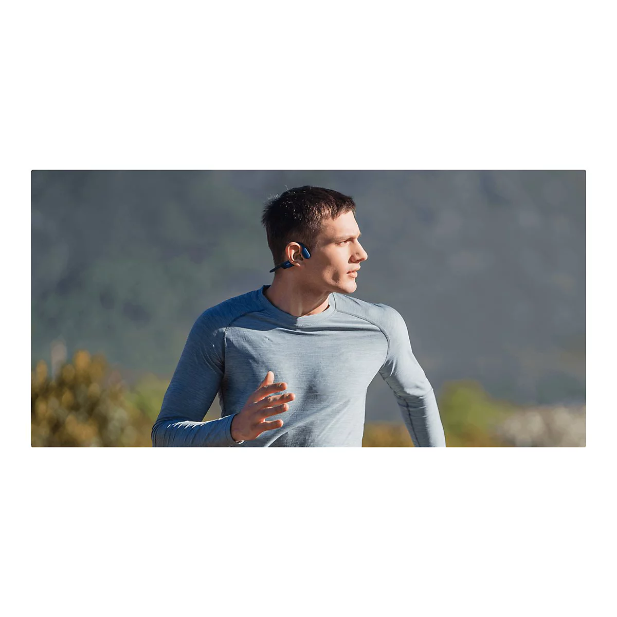 AfterShokz OpenRun MINI - Kopfhörer mit Mikrofon - offenes Ohr - hinter dem Nacken angebracht - Bluetooth - kabellos