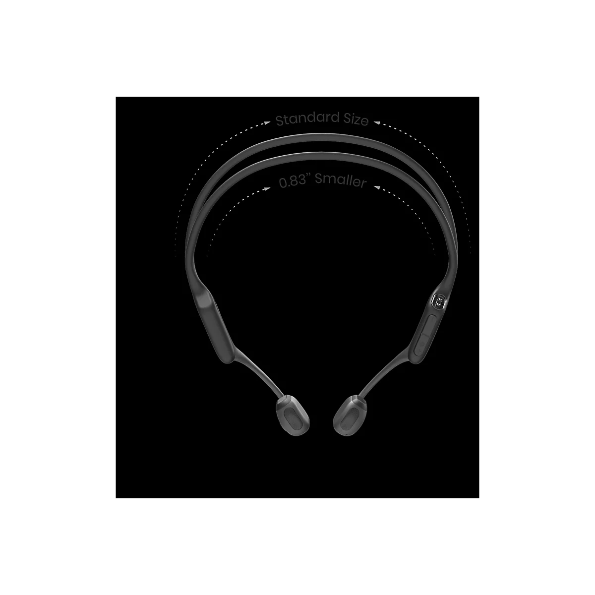 AfterShokz OpenRun Pro Mini - Kopfhörer mit Mikrofon - offenes Ohr - hinter dem Nacken angebracht - Bluetooth - kabellos