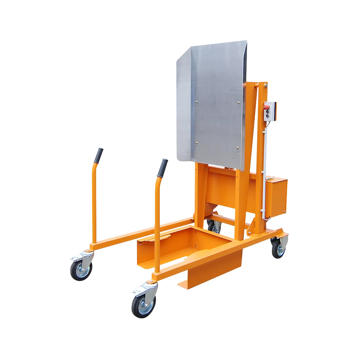 Afval container station kiepstation MKS-F, electrohydraulisch 12 V, rood RAL 3000