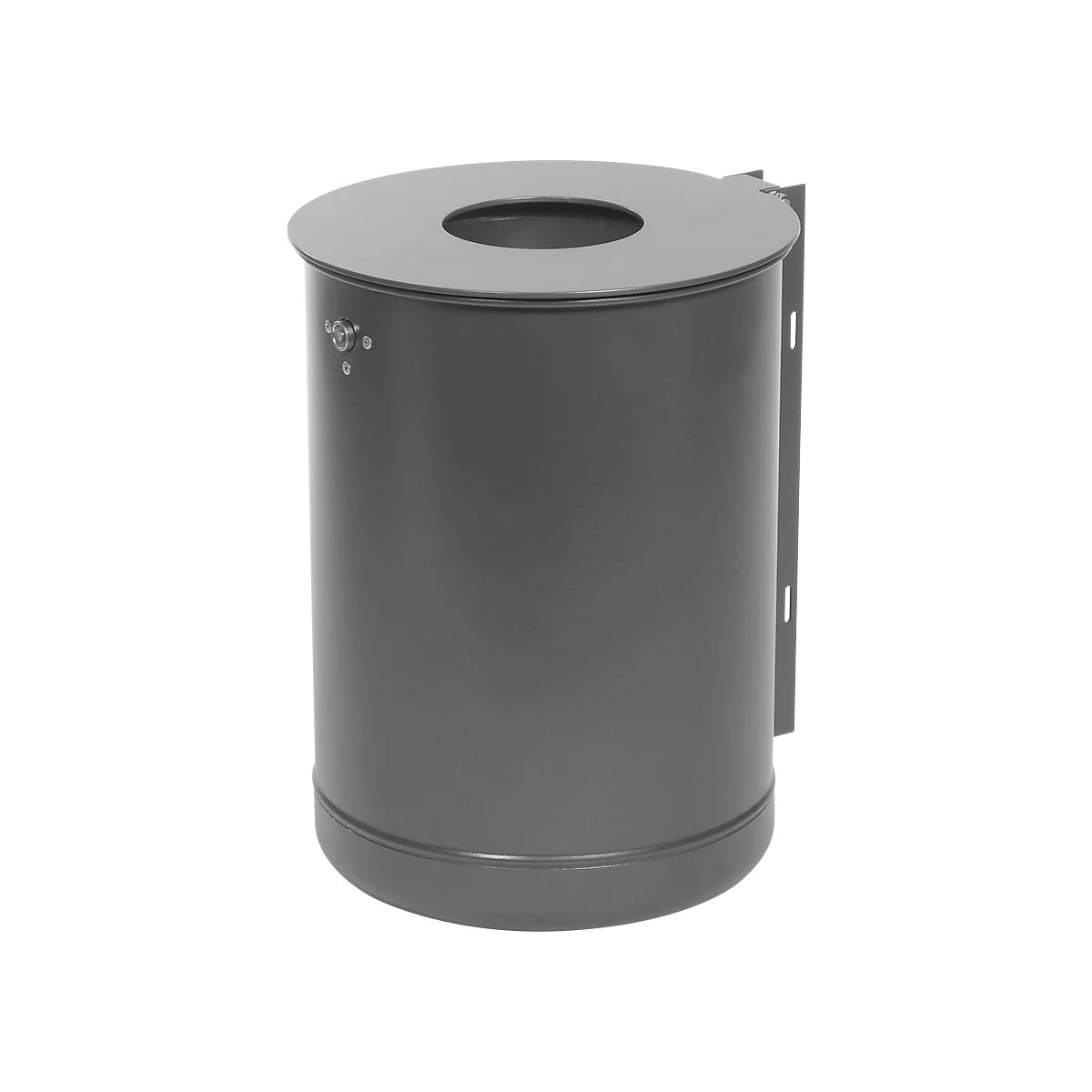Afvalbak 35 l, niet-geperforeerd, gepoedercoat